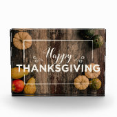 Happy Thanksgiving-pompoenen Fotoblokken (Voorkant)