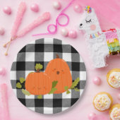 Happy Thanksgiving pompoenen op poten Papieren Bordje (Feest)