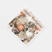 Happy Thanksgiving-pompoenen Servet (Hoek)