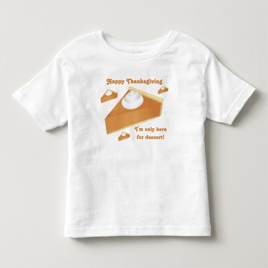 Happy Thanksgiving | Pompoentaart Kinder Shirts (Voorkant)
