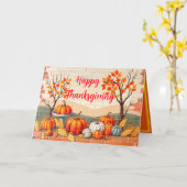 Happy Thanksgiving Populaire Mooie Herfst Kaart (Gele Bloem)