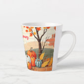 Happy Thanksgiving Populaire Mooie Herfst Latte Mok (Rechts)