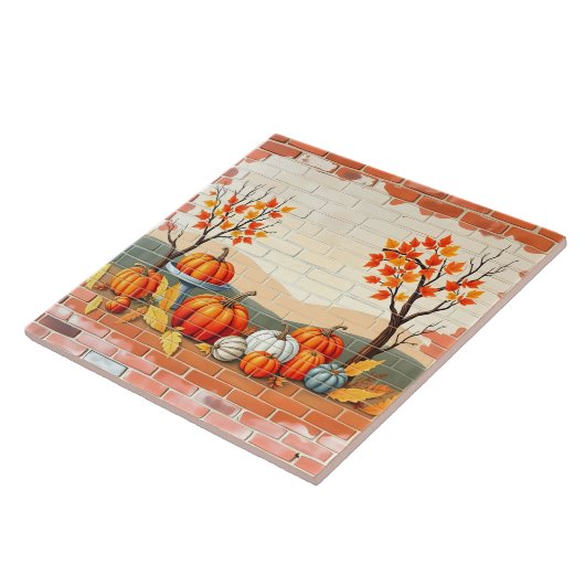 Happy Thanksgiving Popular Beautiful Fall Tegeltje (Zijkant)