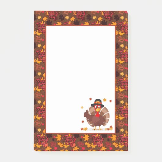 Happy Thanksgiving Post-it® Notes (Voorkant)