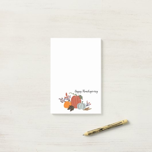 Happy Thanksgiving Post-it® Notes (Op bureau)