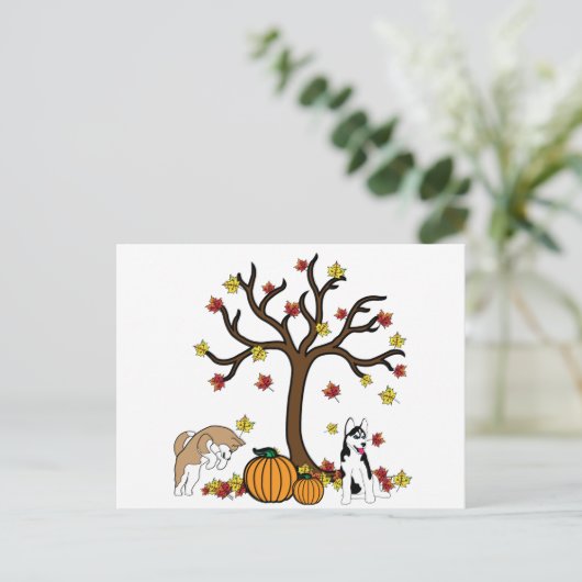 Happy Thanksgiving Post Kaart (Staand voorkant)