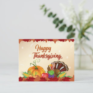 Happy Thanksgiving Post-kaart Feestdagenkaart