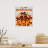 Happy Thanksgiving Poster (Keuken)
