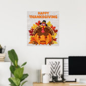 Happy Thanksgiving Poster (Thuiskantoor)