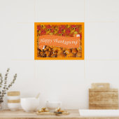 Happy Thanksgiving Poster (Keuken)