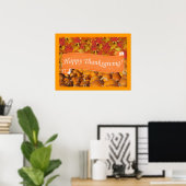 Happy Thanksgiving Poster (Thuiskantoor)