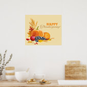 Happy Thanksgiving Poster (Keuken)