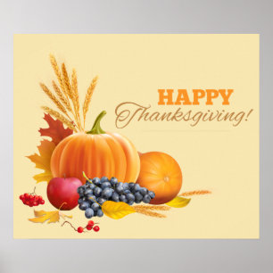 Happy Thanksgiving Poster