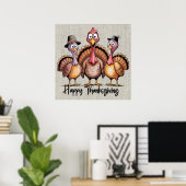 Happy Thanksgiving Poster (Thuiskantoor)
