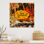 Happy Thanksgiving Poster (Keuken)