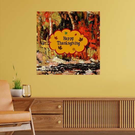 Happy Thanksgiving Poster (Woonkamer 2)