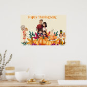 Happy Thanksgiving Poster (Keuken)