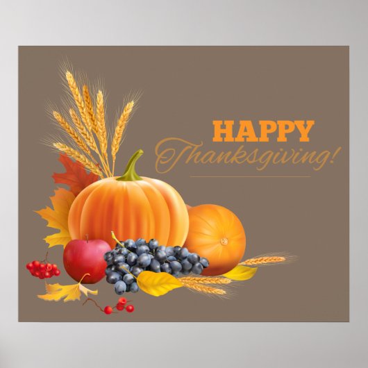 Happy Thanksgiving Poster (Voorkant)