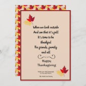Happy Thanksgiving-prijsopgave - Aangepaste fotoka Feestdagenkaart (Voorkant / Achterkant)