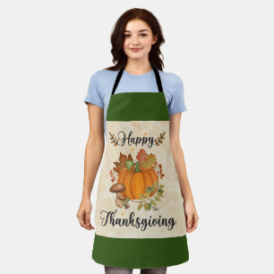 Happy Thanksgiving, Pumpkin Apron Schort