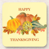 Happy Thanksgiving Pumpkin Bier Onderzetter (Voorkant)