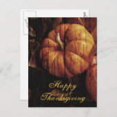 Happy Thanksgiving Pumpkin Briefkaart (Voorkant / Achterkant)