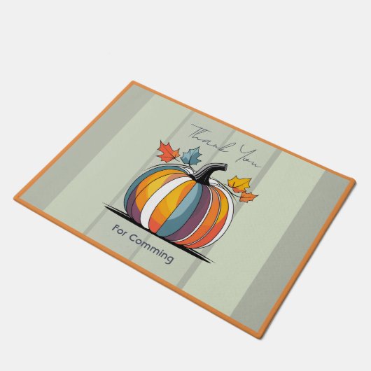 Happy Thanksgiving Pumpkin Deurmat (Schuin)