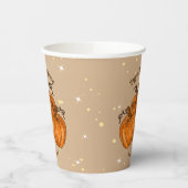 Happy Thanksgiving Pumpkin Glitter Papieren Bekers (Links)