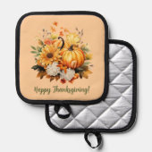 Happy Thanksgiving Pumpkin Harvest Design Pannenlap (Voorkant / Achterkant)