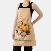 Happy Thanksgiving Pumpkin Harvest Design Schort (Insitu)