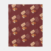 HAPPY THANKSGIVING Pumpkin Herfst Autumn Leaves Fleece Deken (Voorkant)