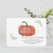 Happy Thanksgiving Pumpkin Kaart (Staand voorkant)