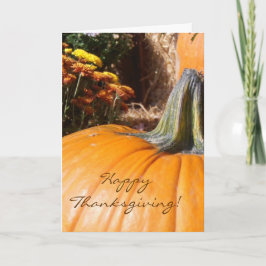 Happy Thanksgiving Pumpkin Kaart met gedicht