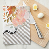  Happy Thanksgiving Pumpkin Kitchen Towel Theedoek (Quarter Fold)