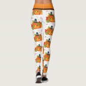 Happy Thanksgiving Pumpkin met Petten Leggings (Achterkant)