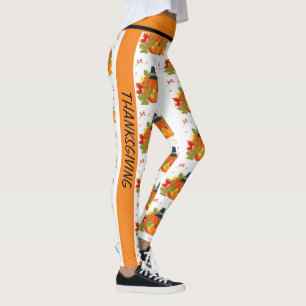 Happy Thanksgiving Pumpkin met Petten Leggings