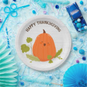 Happy Thanksgiving Pumpkin Papieren Bordje (Feest)