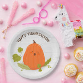 Happy Thanksgiving Pumpkin Papieren Bordje (Feest)