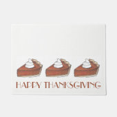 Happy Thanksgiving Pumpkin Pie Autumn Herfst Holid Deurmat (Voorkant)
