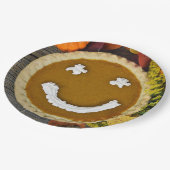 Happy Thanksgiving Pumpkin Pie Papieren Bordje (Gekanteld)