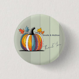 Happy Thanksgiving Pumpkin Ronde Button 3,2 Cm