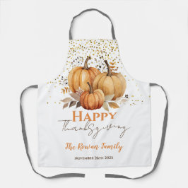 Happy Thanksgiving Pumpkin Schort