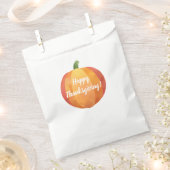 Happy Thanksgiving Pumpkin-Waterverf Bedankzakje (Geknipt)