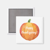 Happy Thanksgiving Pumpkin-Waterverf Magneet (Voorkant / Achterkant)
