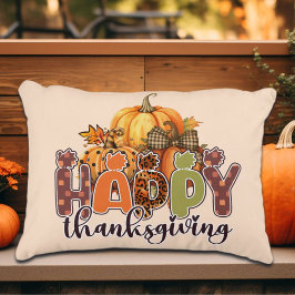 Happy Thanksgiving Pumpkins Accent Kussen