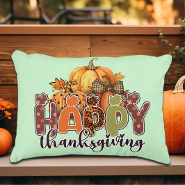 Happy Thanksgiving Pumpkins Accent Kussen