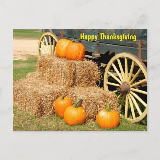 Happy Thanksgiving Pumpkins Briefkaart (Voorkant)