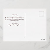 Happy Thanksgiving Pumpkins Custom Company Gold Folie Feestdagen Briefkaart (Achterkant)