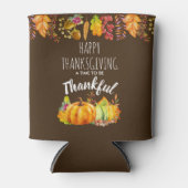 Happy Thanksgiving Pumpkins en Autumn Foliage Blikjeskoeler (Voorkant)