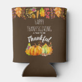 Happy Thanksgiving Pumpkins en Autumn Foliage Blikjeskoeler (Achterkant)